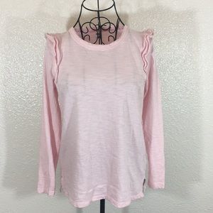 Old Navy | Ruffle Sleeve Pink Top